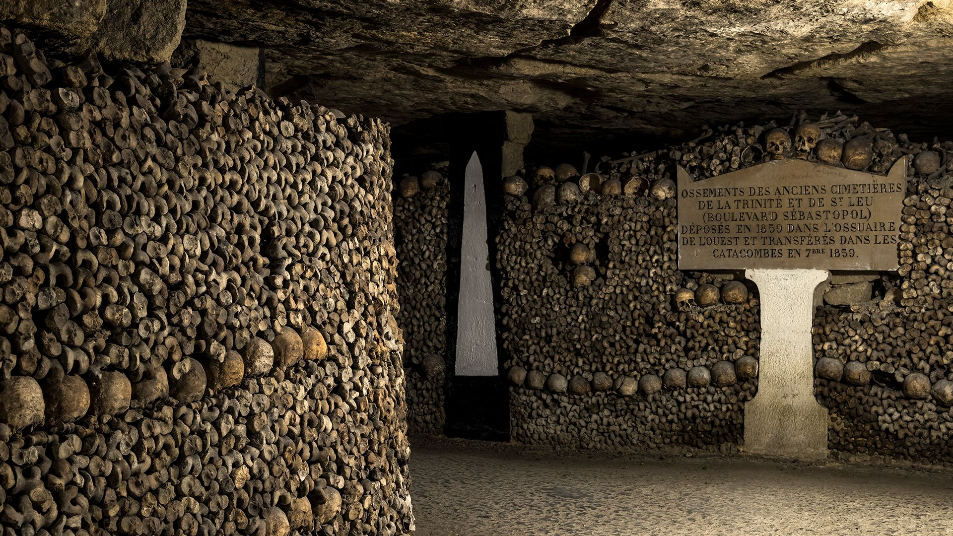 Image result for paris catacombs