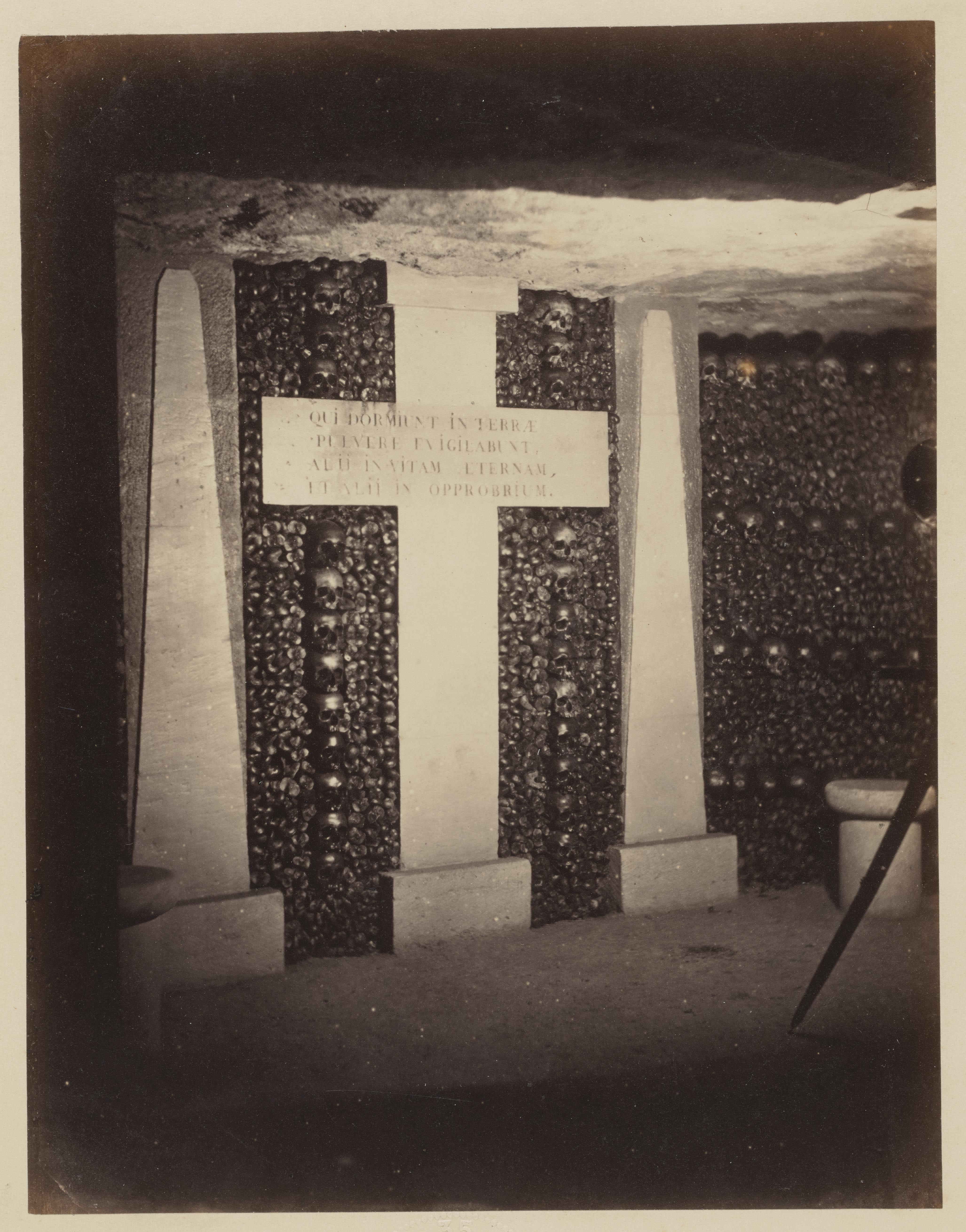 La Crypte des Catacombes photographiée par Nadar